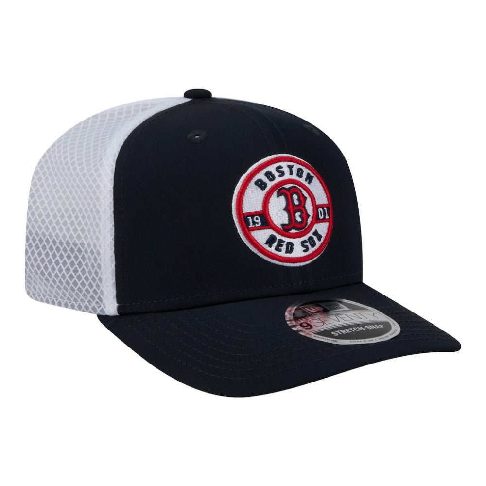 Boston Red Sox New Era Active 9SEVENTY Adjustable Trucker Hat - Navy - New Era Sale