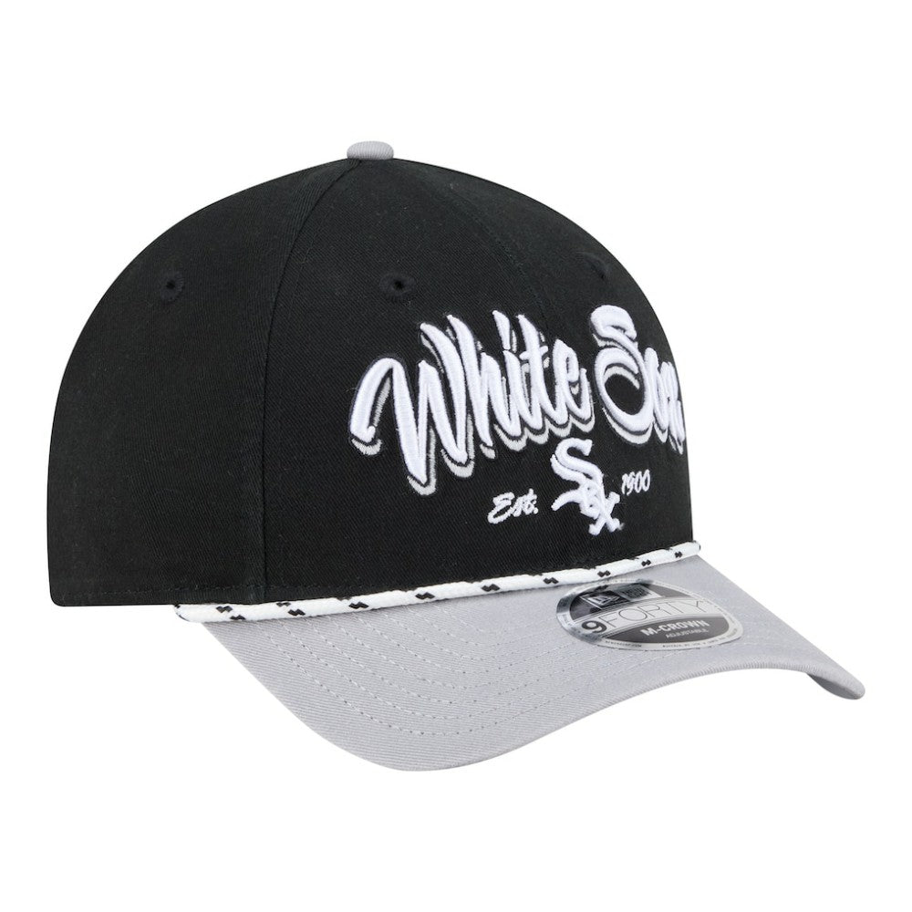 Chicago White Sox New Era Team Loyal 9FORTY M-Crown Adjustable Hat - Black/Gray - New Era Online