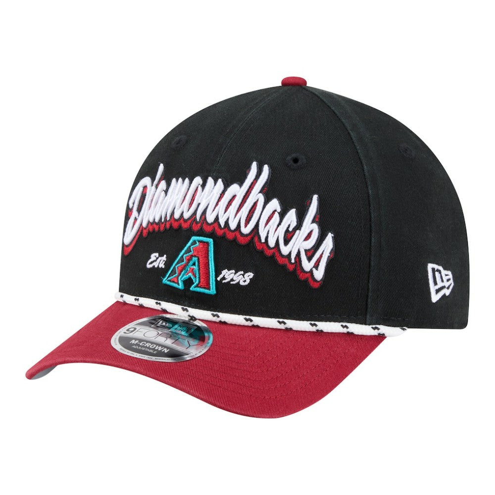 Arizona Diamondbacks New Era Team Loyal 9FORTY M-Crown Adjustable Hat - Black/Red - New Era Online