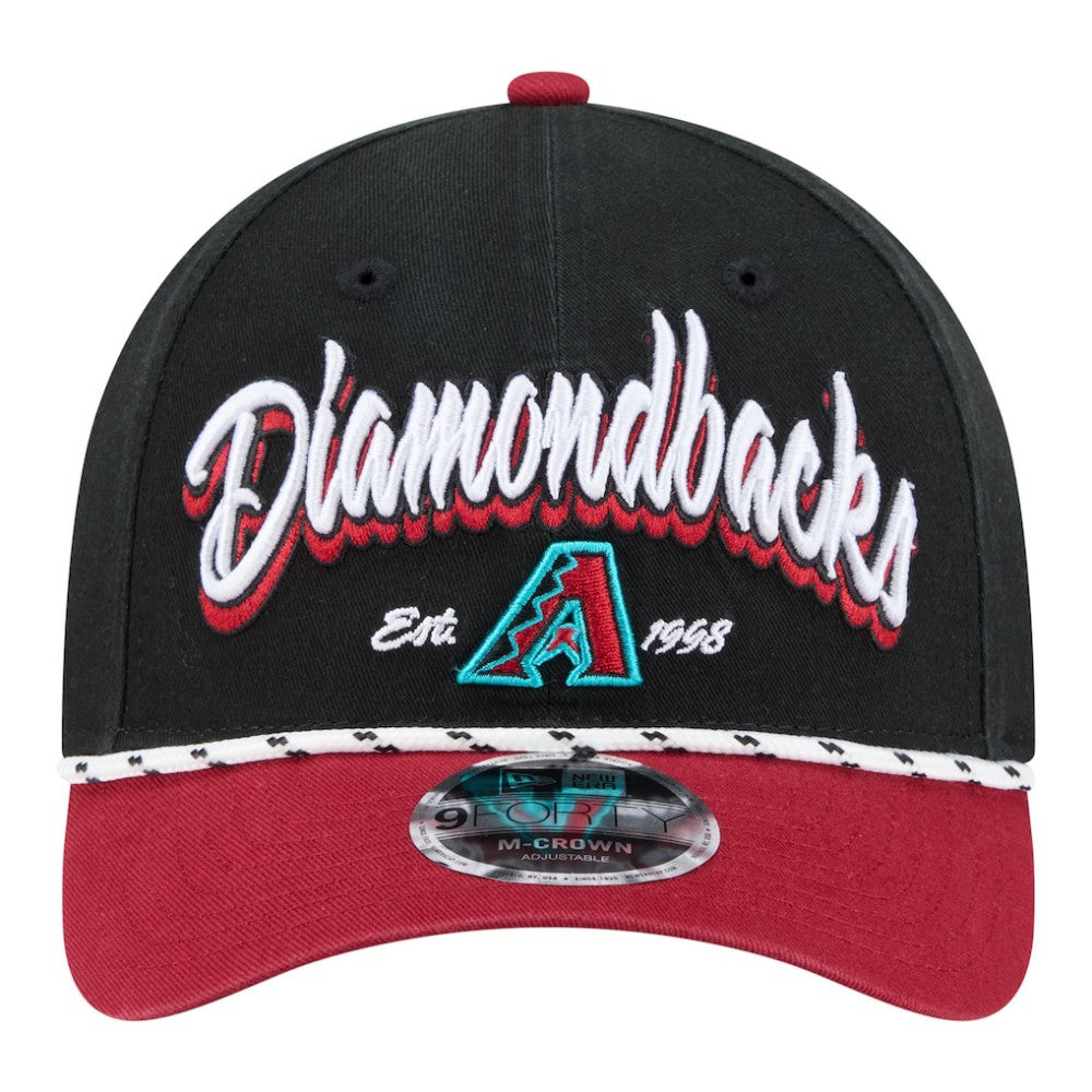 Arizona Diamondbacks New Era Team Loyal 9FORTY M-Crown Adjustable Hat - Black/Red - New Era Online