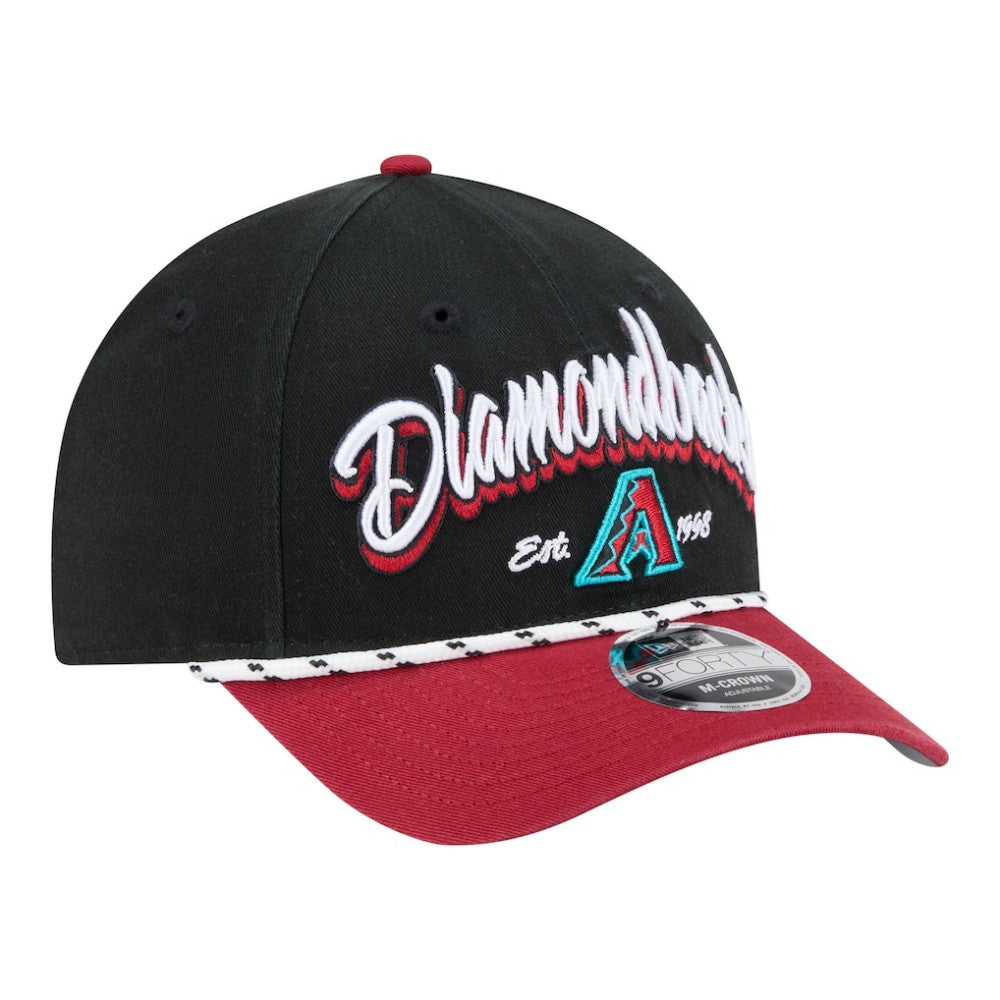 Arizona Diamondbacks New Era Team Loyal 9FORTY M-Crown Adjustable Hat - Black/Red - New Era Online