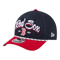 Boston Red Sox New Era Team Loyal 9FORTY M-Crown Adjustable Hat - Navy/Red - New Era Online
