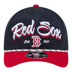 Boston Red Sox New Era Team Loyal 9FORTY M-Crown Adjustable Hat - Navy/Red - New Era Online