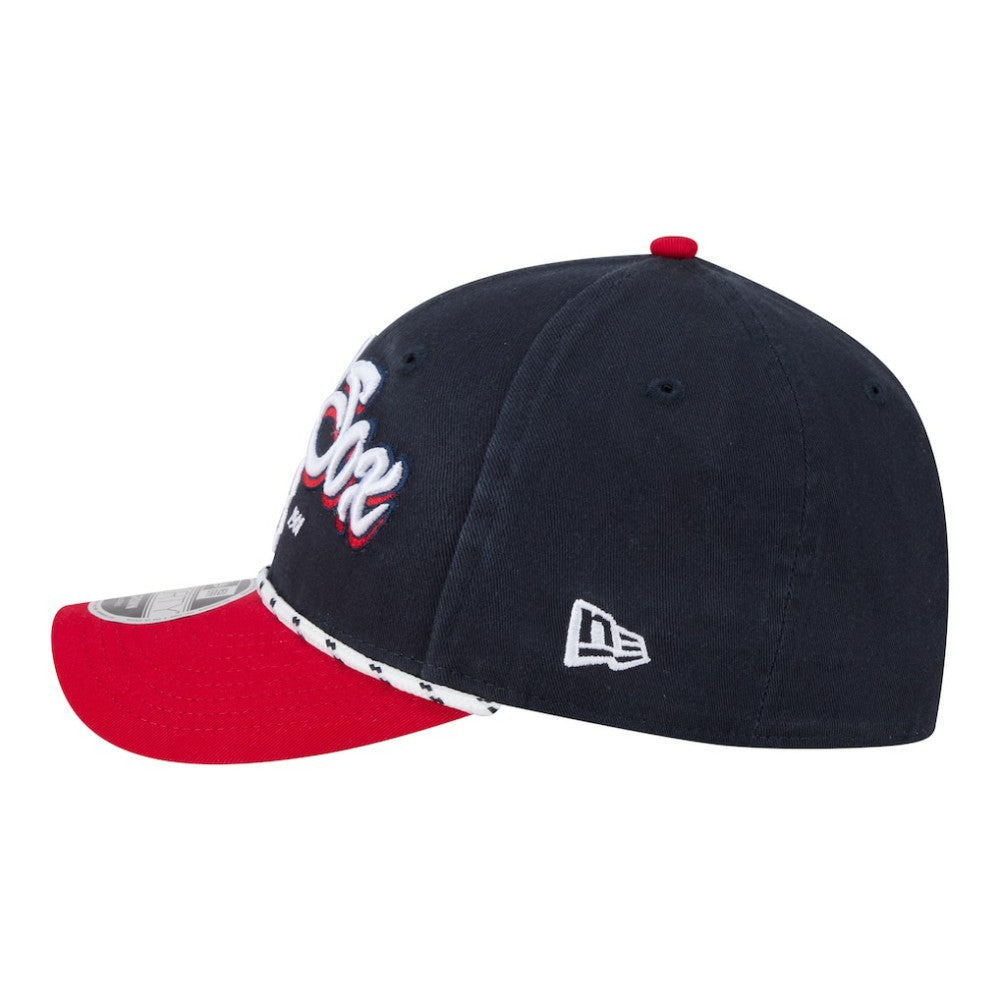 Boston Red Sox New Era Team Loyal 9FORTY M-Crown Adjustable Hat - Navy/Red - New Era Online