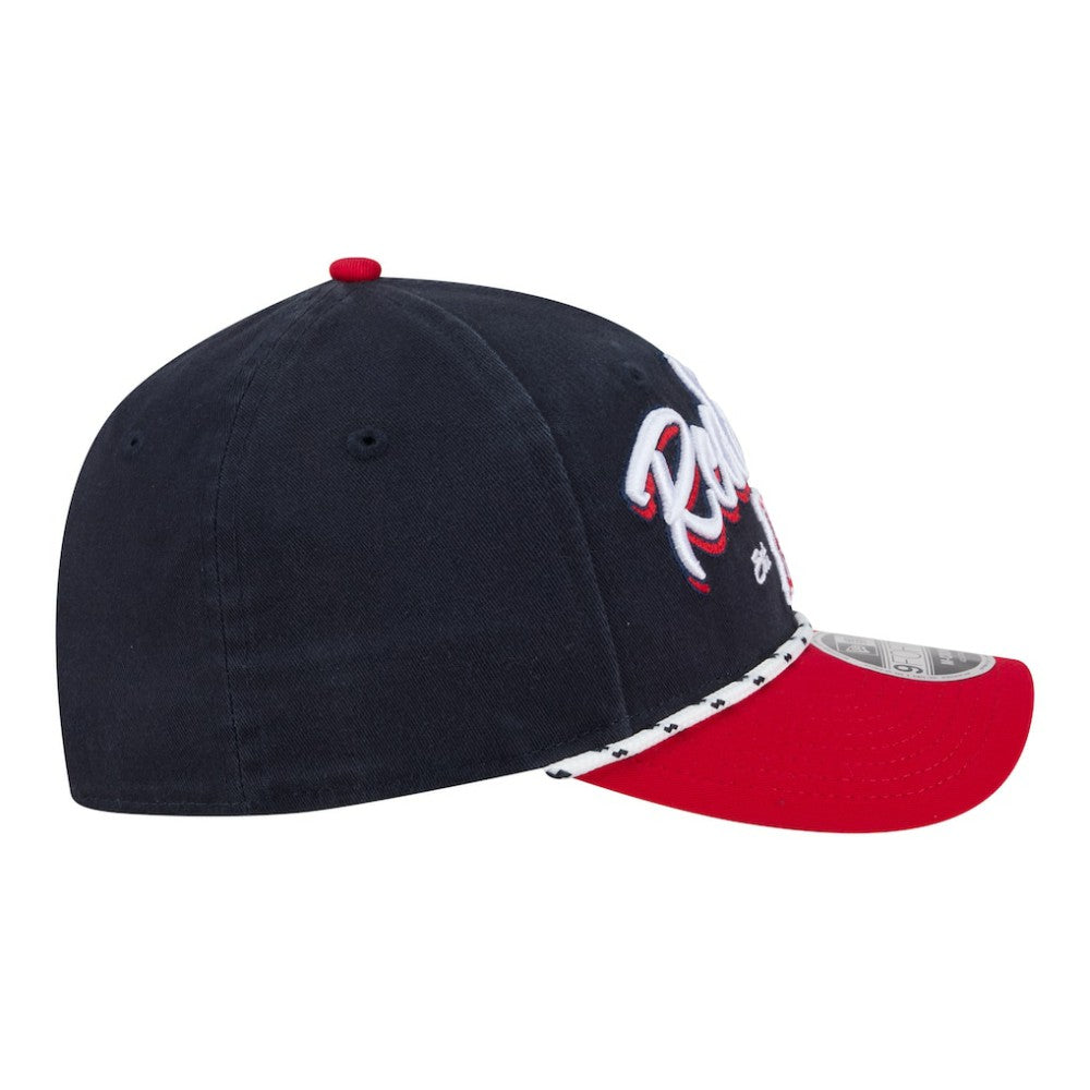 Boston Red Sox New Era Team Loyal 9FORTY M-Crown Adjustable Hat - Navy/Red - New Era Online