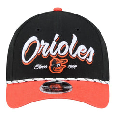 Baltimore Orioles New Era Team Loyal 9FORTY M-Crown Adjustable Hat - Black/Orange - New Era Lifestyle
