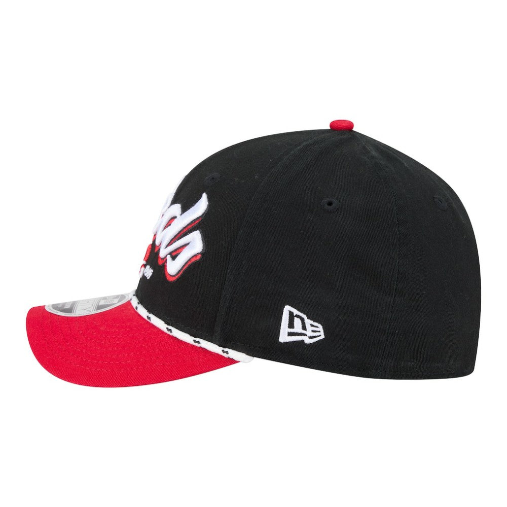 Cincinnati Reds New Era Team Loyal 9FORTY M-Crown Adjustable Hat - Black/Red - New Era Lifestyle