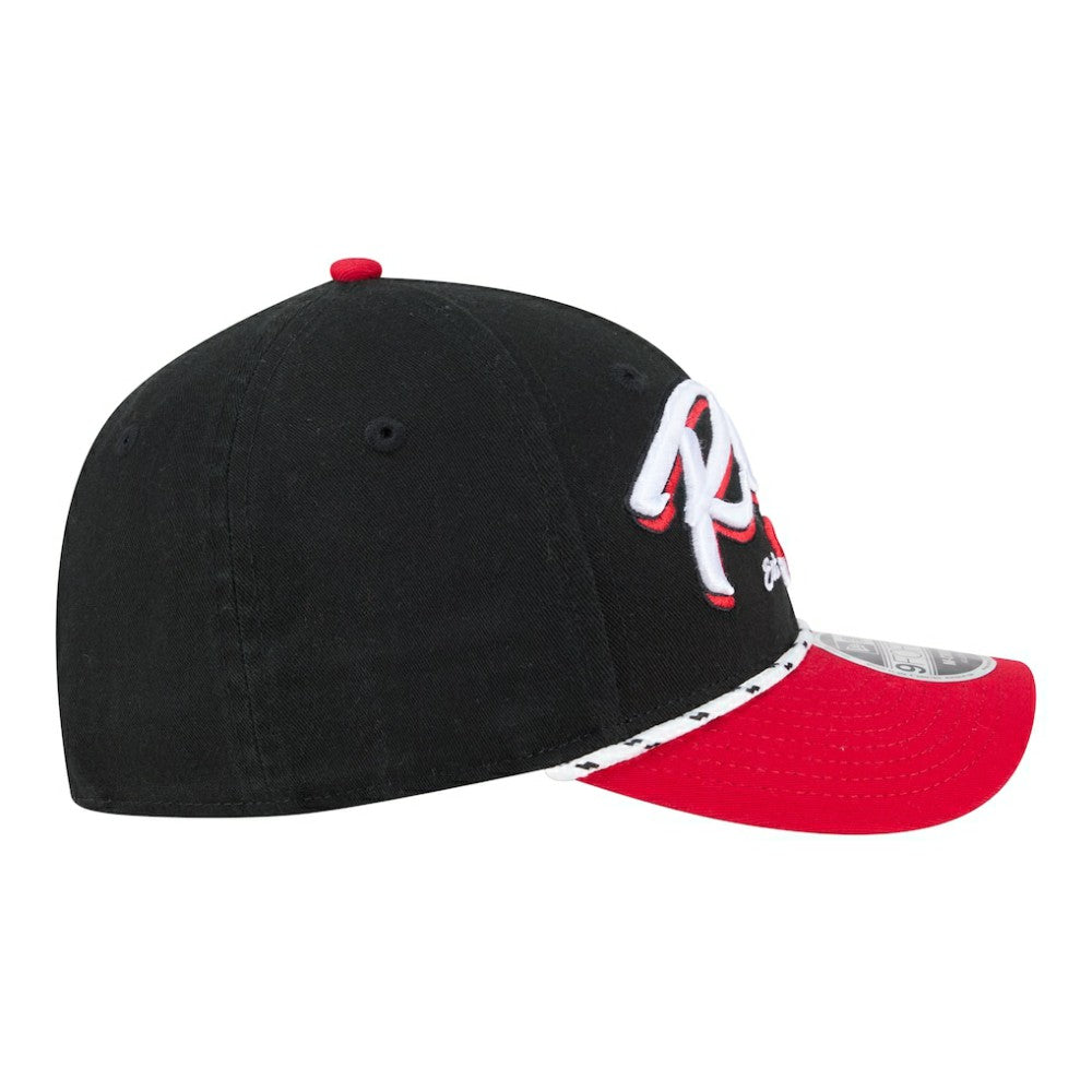 Cincinnati Reds New Era Team Loyal 9FORTY M-Crown Adjustable Hat - Black/Red - New Era Lifestyle