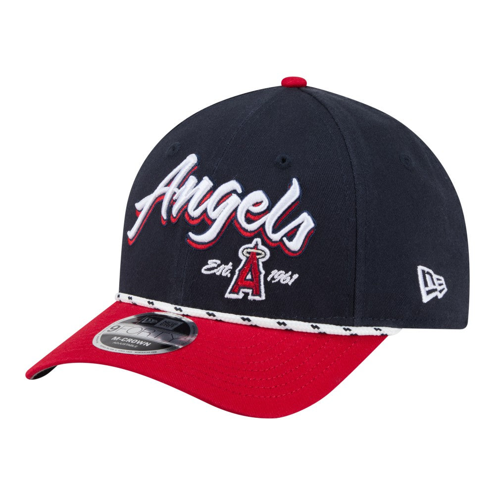 Los Angeles Angels New Era Team Loyal 9FORTY M-Crown Adjustable Hat - Navy/Red - New Era Online