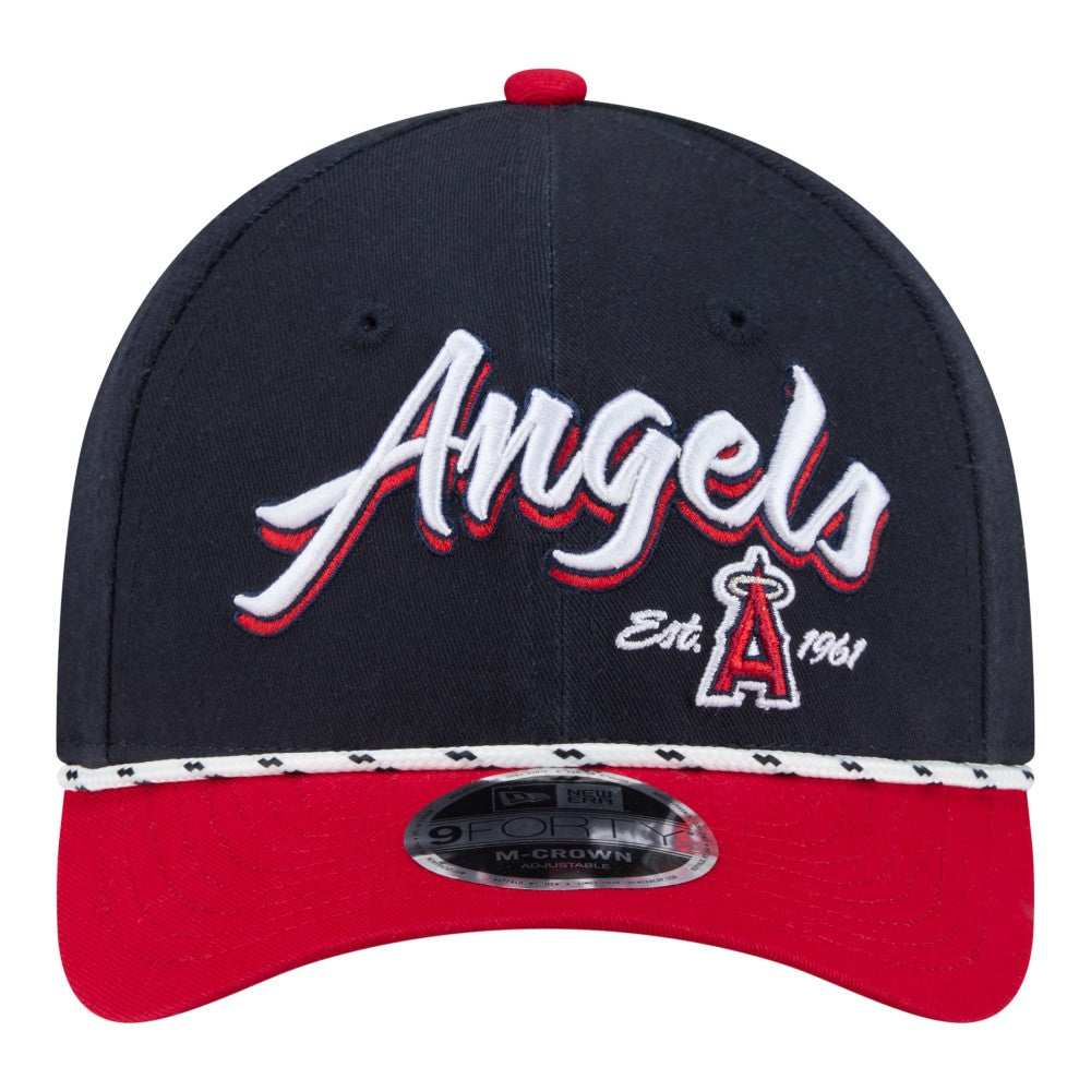 Los Angeles Angels New Era Team Loyal 9FORTY M-Crown Adjustable Hat - Navy/Red - New Era Online