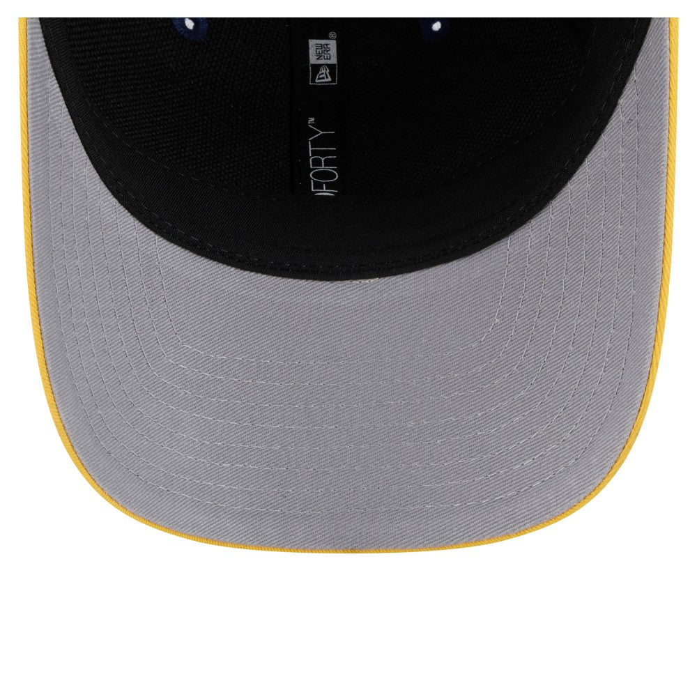 Milwaukee Brewers New Era Team Loyal 9FORTY M-Crown Adjustable Hat - Navy/Gold - New Era on Sale