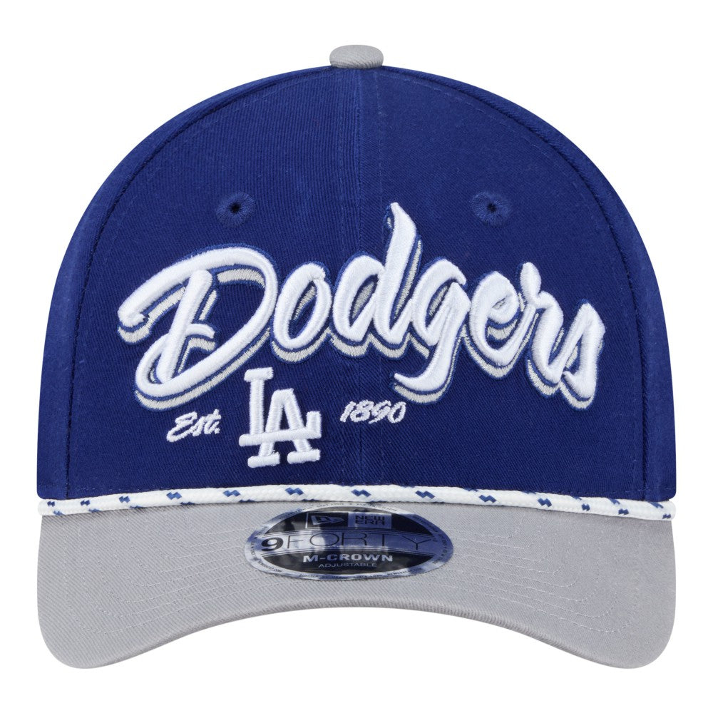 Los Angeles Dodgers New Era Team Loyal 9FORTY M-Crown Adjustable Hat - Royal/Gray - New Era Online