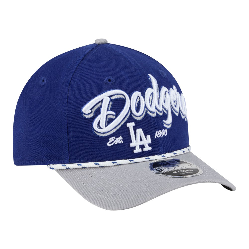 Los Angeles Dodgers New Era Team Loyal 9FORTY M-Crown Adjustable Hat - Royal/Gray - New Era Online