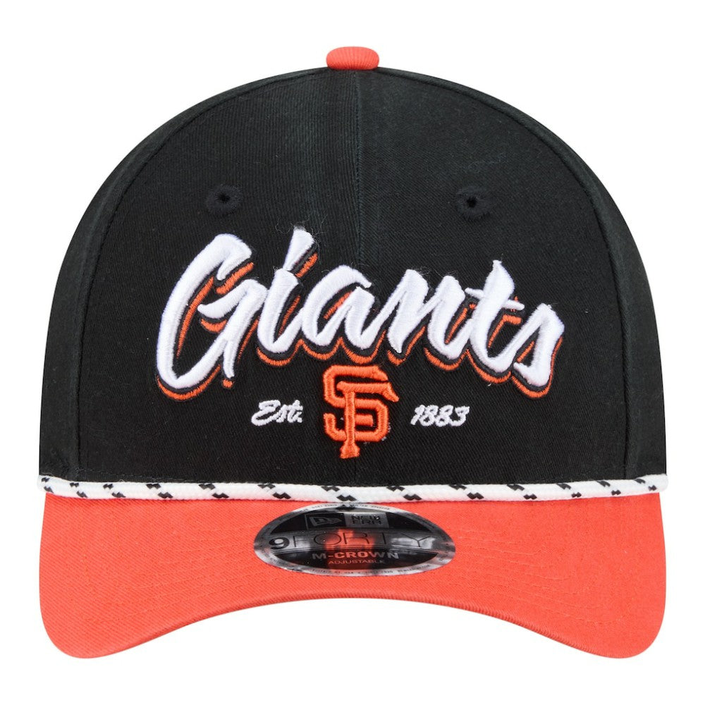 San Francisco Giants New Era Team Loyal 9FORTY M-Crown Adjustable Hat - Black/Orange - New Era on Sale