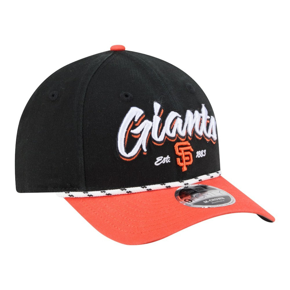 San Francisco Giants New Era Team Loyal 9FORTY M-Crown Adjustable Hat - Black/Orange - New Era on Sale