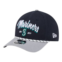 Seattle Mariners New Era Team Loyal 9FORTY M-Crown Adjustable Hat - Navy/Gray - New Era Lifestyle