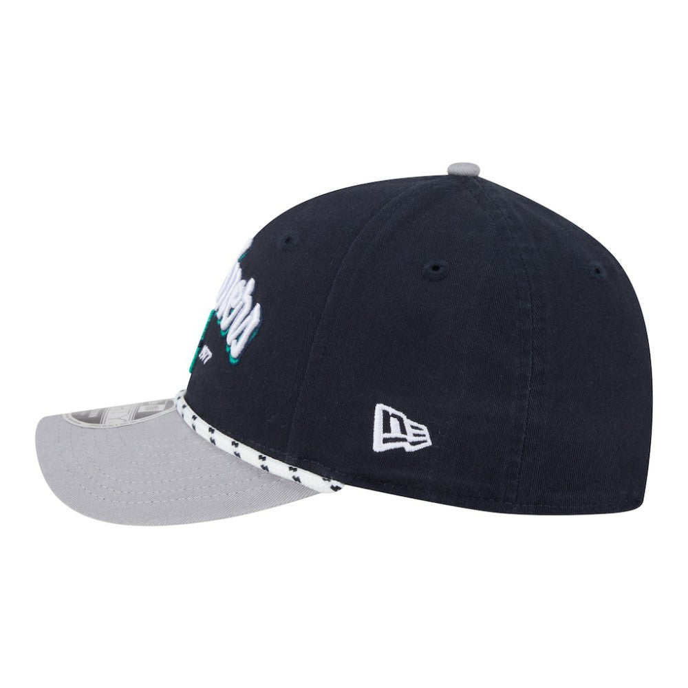 Seattle Mariners New Era Team Loyal 9FORTY M-Crown Adjustable Hat - Navy/Gray - New Era Lifestyle