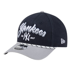 New York Yankees New Era Team Loyal 9FORTY M-Crown Adjustable Hat - Navy/Gray - New Era Discount