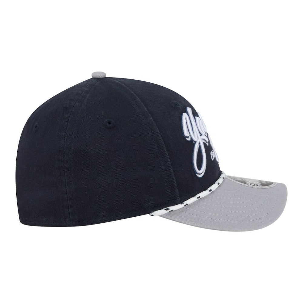 New York Yankees New Era Team Loyal 9FORTY M-Crown Adjustable Hat - Navy/Gray - New Era Discount