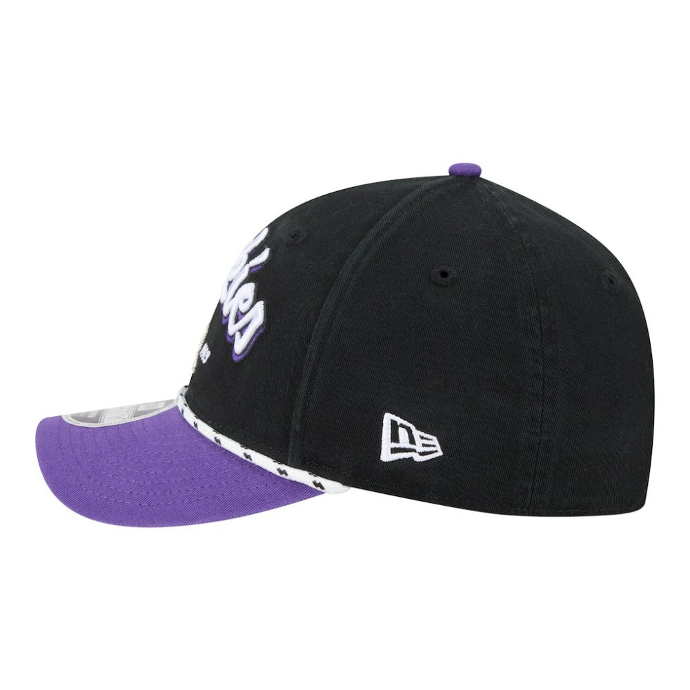 Colorado Rockies New Era Team Loyal 9FORTY M-Crown Adjustable Hat - Black/Purple - New Era Sale