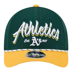 Athletics New Era Team Loyal 9FORTY M-Crown Adjustable Hat - Green/Gold - New Era Sale