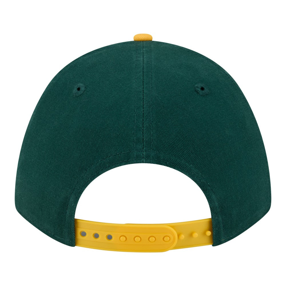 Athletics New Era Team Loyal 9FORTY M-Crown Adjustable Hat - Green/Gold - New Era Sale