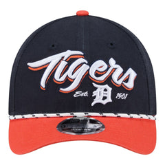 Detroit Tigers New Era Team Loyal 9FORTY M-Crown Adjustable Hat - Navy/Orange - New Era Sale