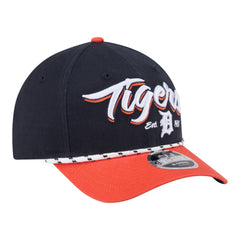 Detroit Tigers New Era Team Loyal 9FORTY M-Crown Adjustable Hat - Navy/Orange - New Era Sale