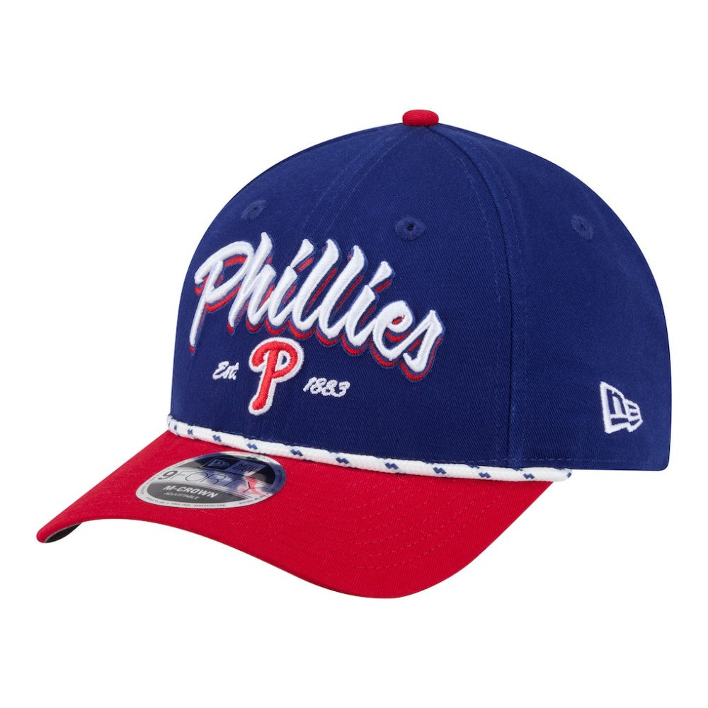 Philadelphia Phillies New Era Team Loyal 9FORTY M-Crown Adjustable Hat - Royal/Red - New Era Lifestyle
