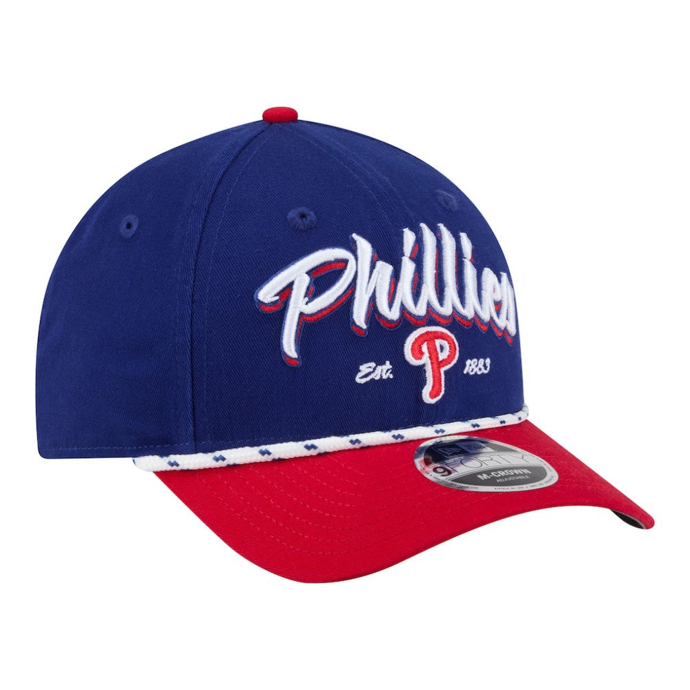 Philadelphia Phillies New Era Team Loyal 9FORTY M-Crown Adjustable Hat - Royal/Red - New Era Lifestyle