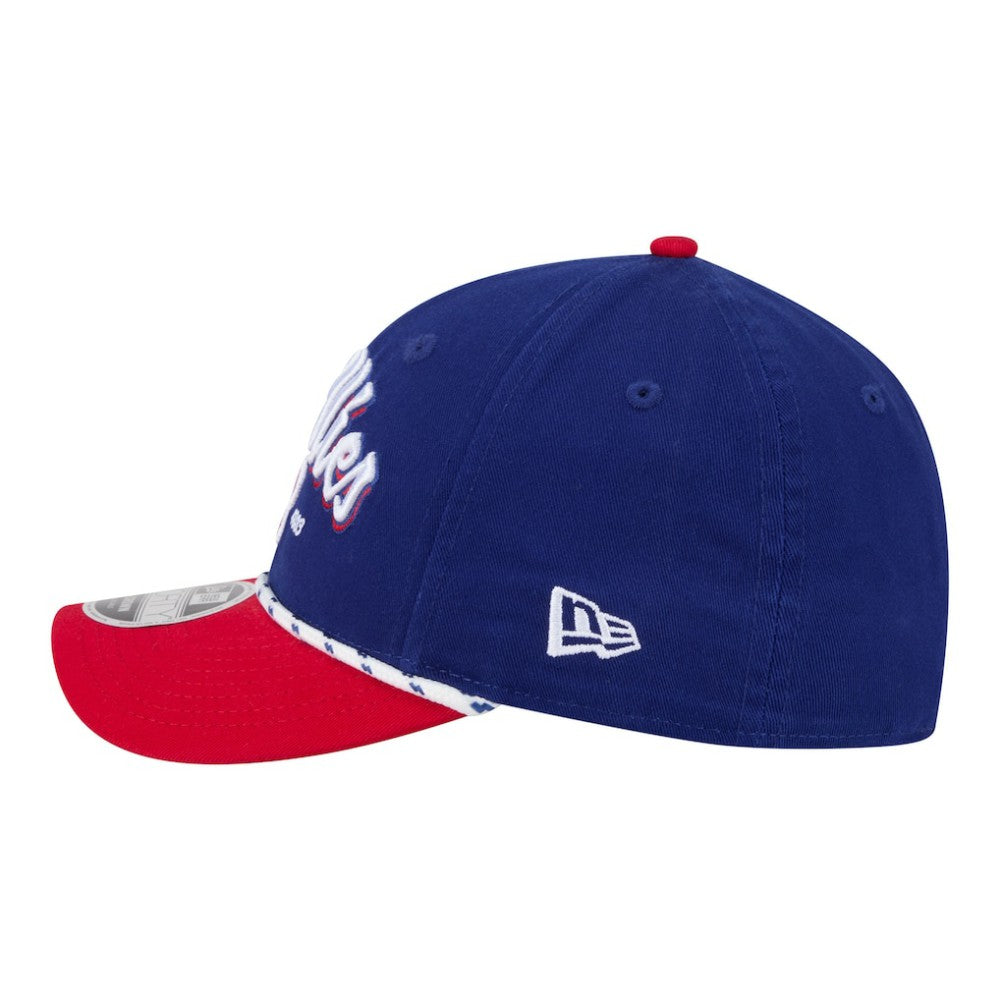 Philadelphia Phillies New Era Team Loyal 9FORTY M-Crown Adjustable Hat - Royal/Red - New Era Lifestyle