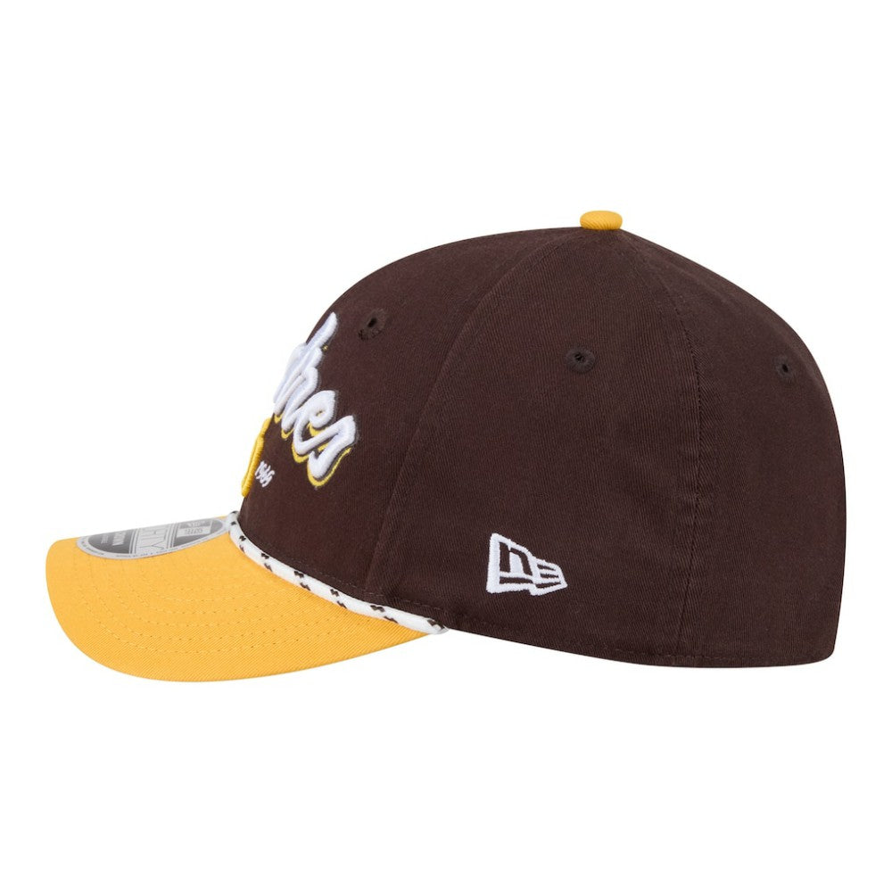 San Diego Padres New Era Team Loyal 9FORTY M-Crown Adjustable Hat - Brown/Gold - New Era Online