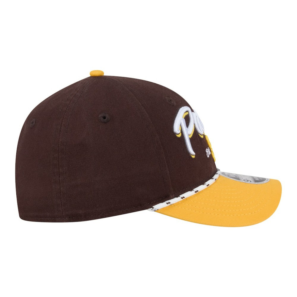 San Diego Padres New Era Team Loyal 9FORTY M-Crown Adjustable Hat - Brown/Gold - New Era Online