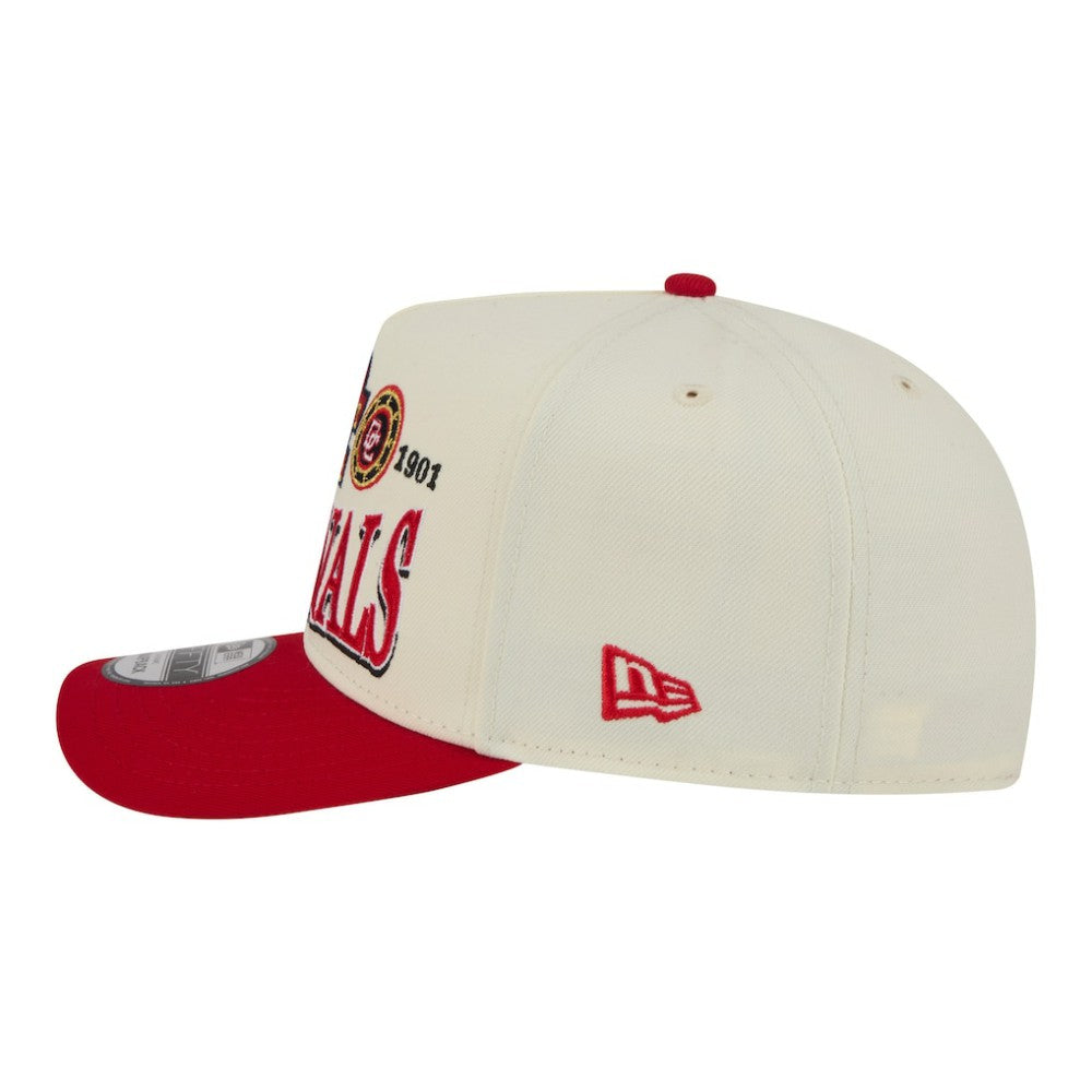 Washington Nationals New Era Throwback Tri-Hit A-Frame 9FIFTY Adjustable Hat - Cream - New Era Discount