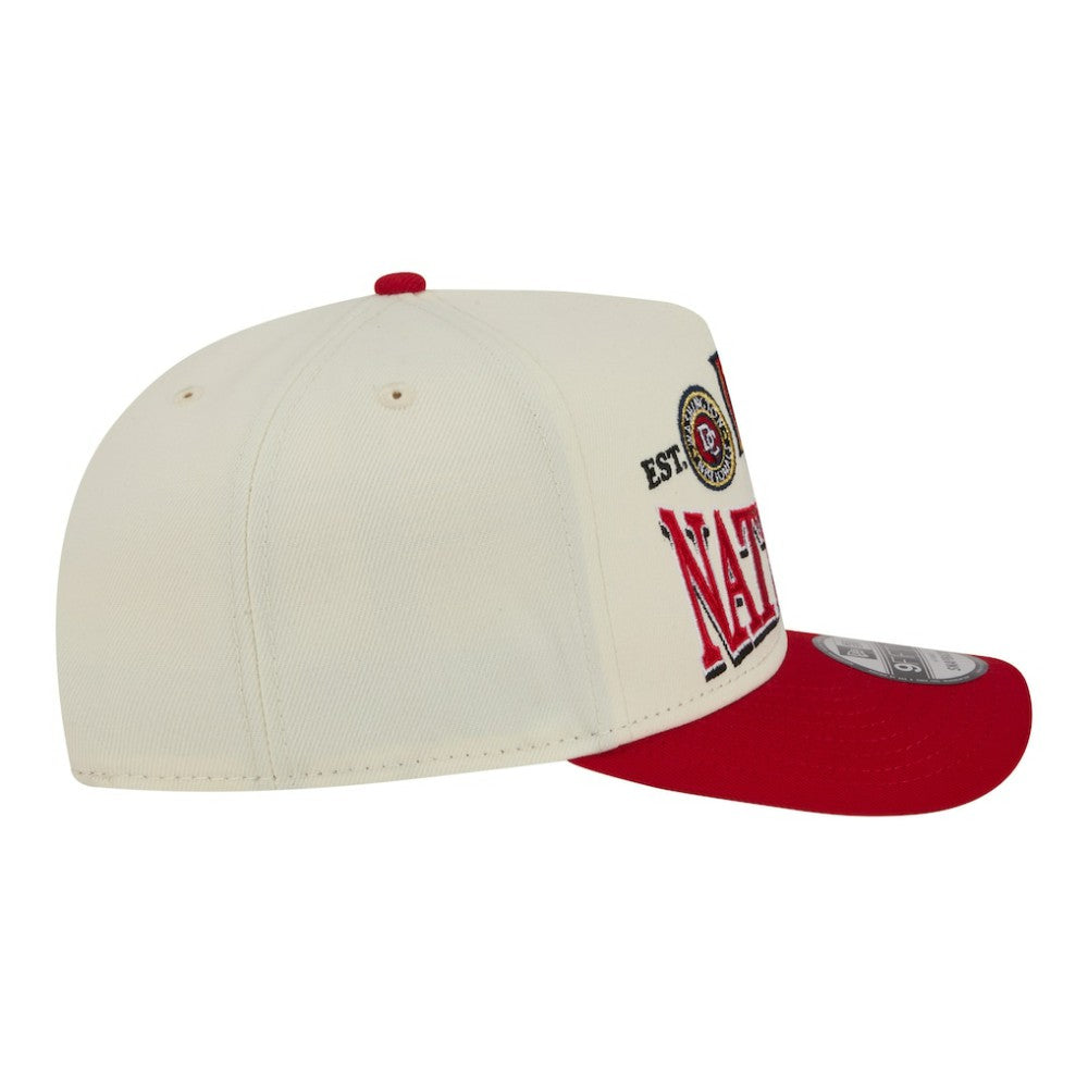 Washington Nationals New Era Throwback Tri-Hit A-Frame 9FIFTY Adjustable Hat - Cream - New Era Discount