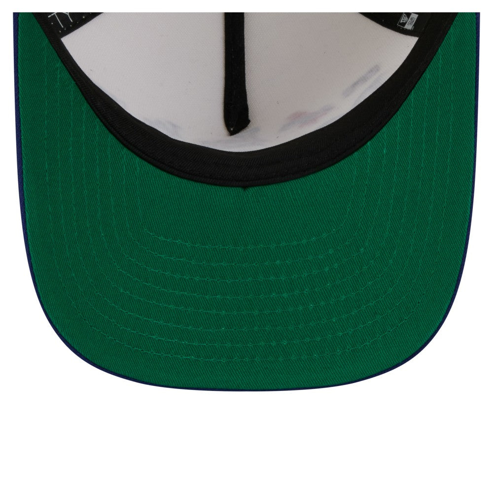 Los Angeles Dodgers New Era Throwback Tri-Hit A-Frame 9FIFTY Adjustable Hat - Cream - New Era Discount
