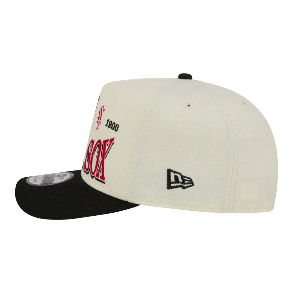 Chicago White Sox New Era Throwback Tri-Hit A-Frame 9FIFTY Adjustable Hat - Cream - New Era Lifestyle