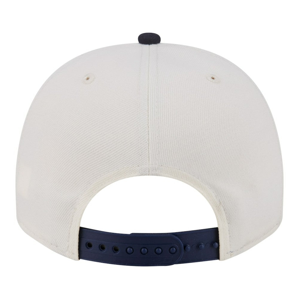 New York Yankees New Era Throwback Tri-Hit A-Frame 9FIFTY Adjustable Hat - Cream - New Era Discount