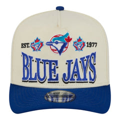 Toronto Blue Jays New Era Throwback Tri-Hit A-Frame 9FIFTY Adjustable Hat - Cream - New Era on Sale