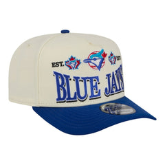 Toronto Blue Jays New Era Throwback Tri-Hit A-Frame 9FIFTY Adjustable Hat - Cream - New Era on Sale