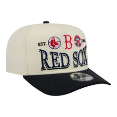 Boston Red Sox New Era Throwback Tri-Hit A-Frame 9FIFTY Adjustable Hat - Cream - New Era on Sale