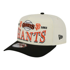San Francisco Giants New Era Throwback Tri-Hit A-Frame 9FIFTY Adjustable Hat - Cream - New Era Online