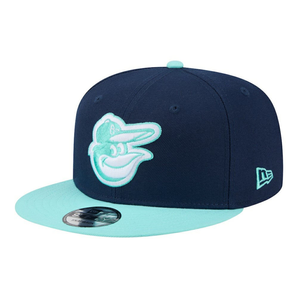 Baltimore Orioles New Era Two-Tone Color Pack 9FIFTY Snapback Hat - Navy/Turquoise - New Era Sale