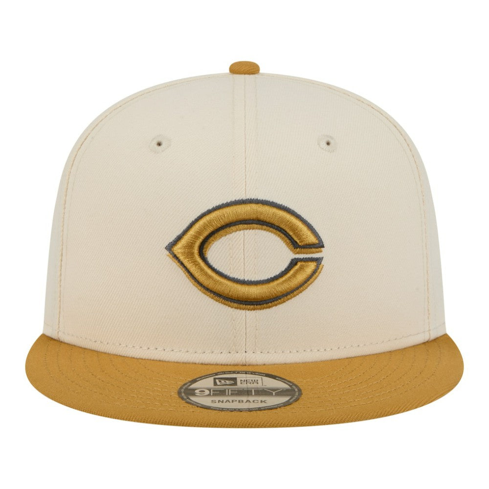 Cincinnati Reds New Era 2-Tone Color Pack 9FIFTY Snapback Hat - Light Beige/Khaki - New Era Lifestyle