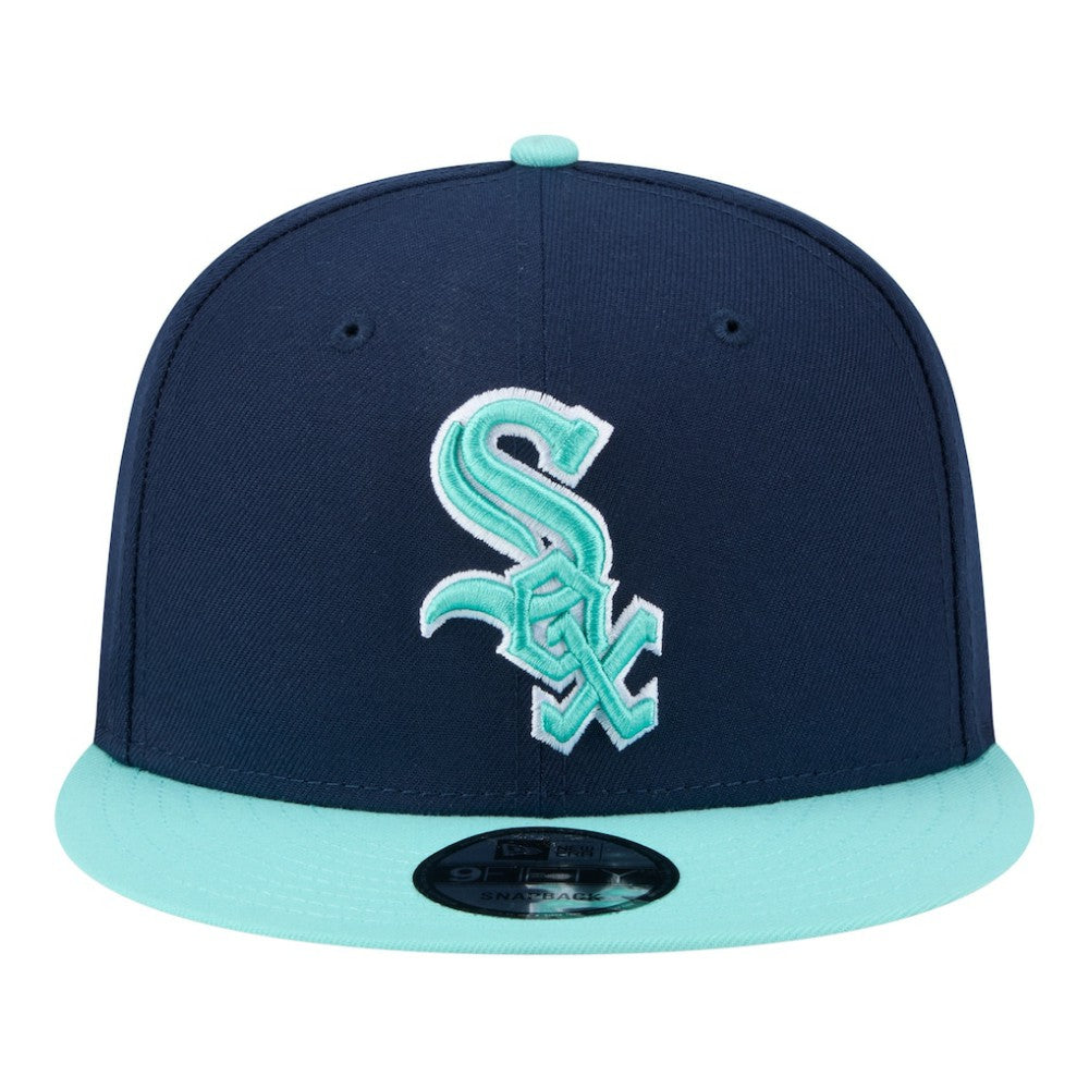 Chicago White Sox New Era Two-Tone Color Pack 9FIFTY Snapback Hat - Navy/Turquoise - New Era Online
