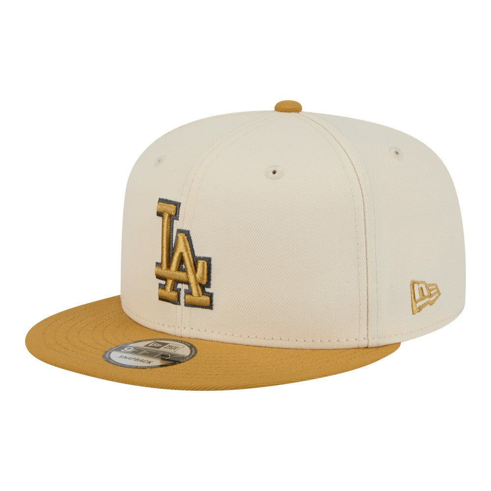 Los Angeles Dodgers New Era 2-Tone Color Pack 9FIFTY Snapback Hat - Light Beige/Khaki - New Era Online