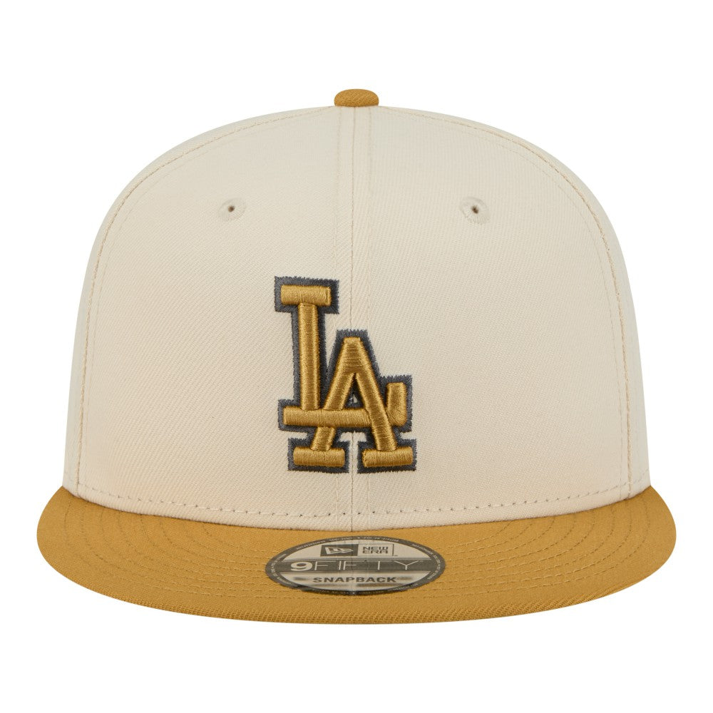 Los Angeles Dodgers New Era 2-Tone Color Pack 9FIFTY Snapback Hat - Light Beige/Khaki - New Era Online