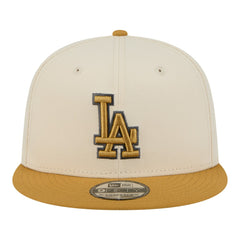 Los Angeles Dodgers New Era 2-Tone Color Pack 9FIFTY Snapback Hat - Light Beige/Khaki - New Era Online