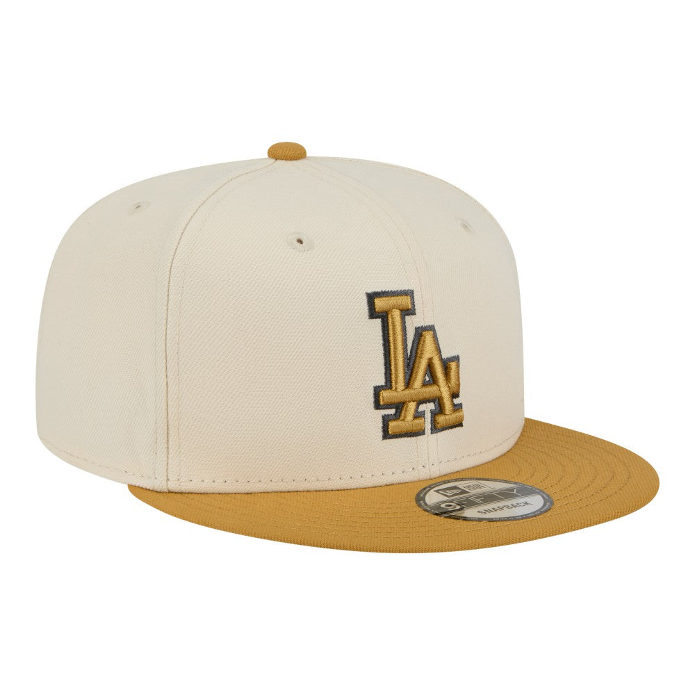 Los Angeles Dodgers New Era 2-Tone Color Pack 9FIFTY Snapback Hat - Light Beige/Khaki - New Era Online