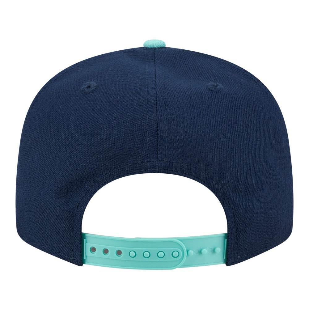 Los Angeles Dodgers New Era 2-Tone Color Pack 9FIFTY Snapback Hat - Navy/Turquoise - New Era on Sale